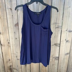 White House Black Market navy tank top